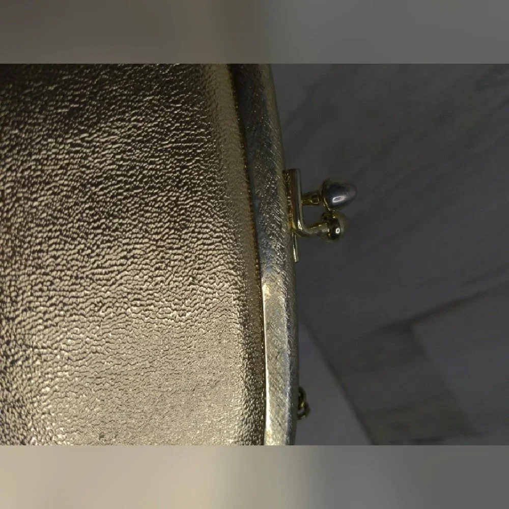 BaubleBar Earring Set and Gold Foil Clutch bundle - Picture 6 of 9